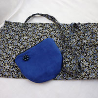 Blue Star purse with shopping bag
